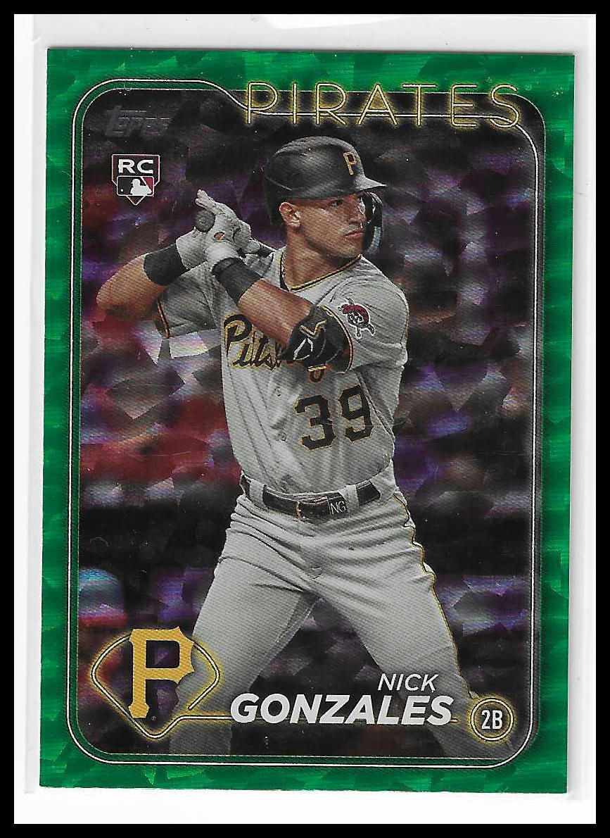 2024 Topps - Green Crackle Foil #168 Nick Gonzales Green Crackle Foil 054/499