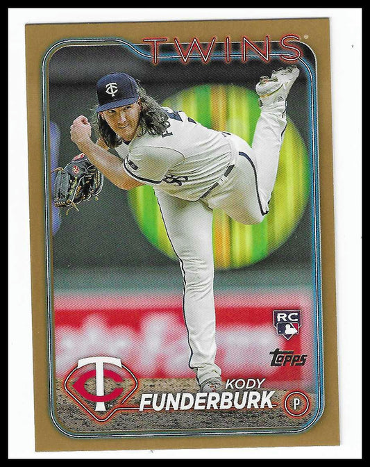 2024 Topps Series Two #538 Kody Funderburk Gold SN:485/2024 RC