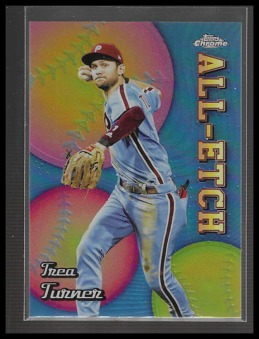 2024 Topps Chrome Refractor #CAE-11 Trea Turner Chrome All Etch