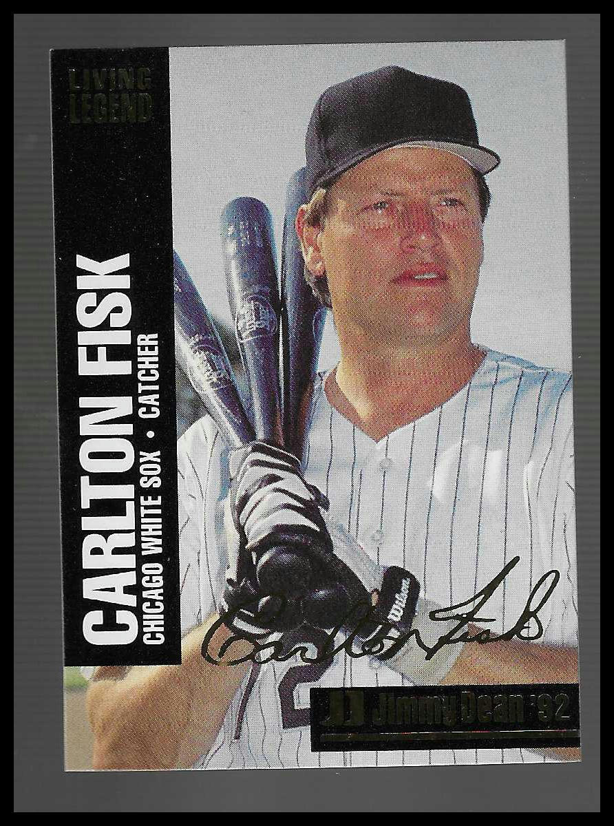 1992 Jimmy Dean Living Legends #2 Carlton Fisk