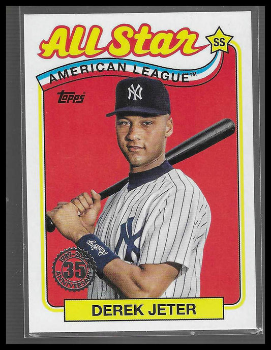 2024 Topps #89ASB-7 Derek Jeter 1989 Topps Baseball 35th Anniversary All-Stars