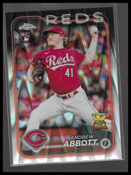 2024 Topps Chrome Ray Wave Refractor #154 Andrew Abbott RC