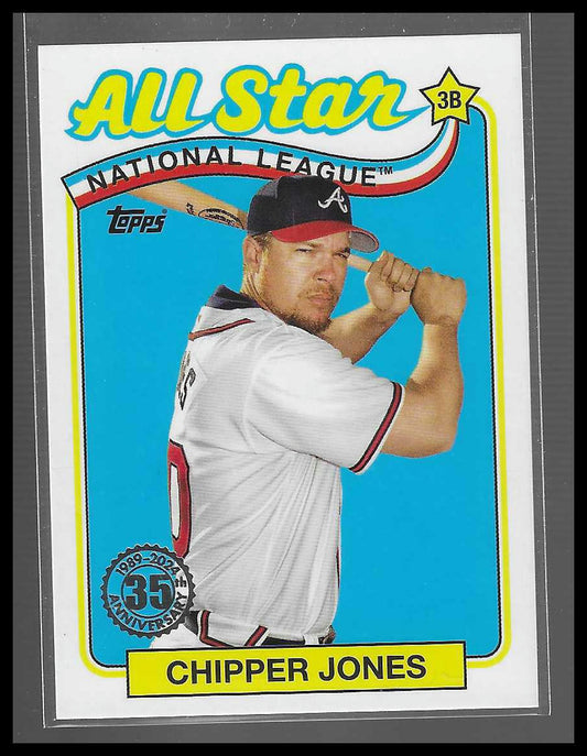 2024 Topps #89ASB-11 Chipper Jones 1989 Topps Baseball 35th  All-Stars