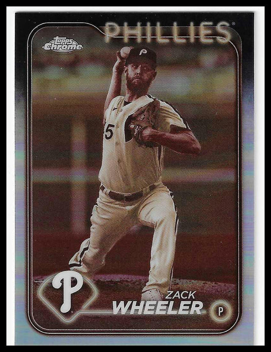 2024 Topps Chrome #25 Zack Wheeler Sepia Refractor