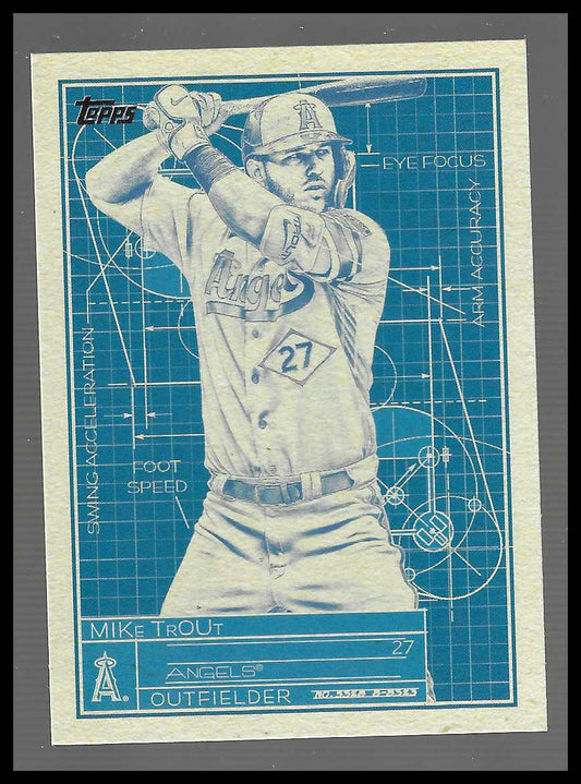 2024 Topps - Superstar Blueprint #SB-2 Mike Trout Superstar Blueprint