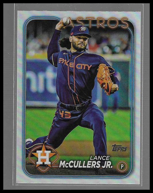 2024 Topps #588 Lance McCullers Jr. Rainbow Foil