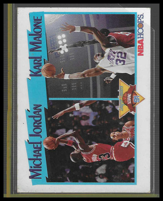 1991-92 Hoops #306 Michael Jordan / Karl Malone