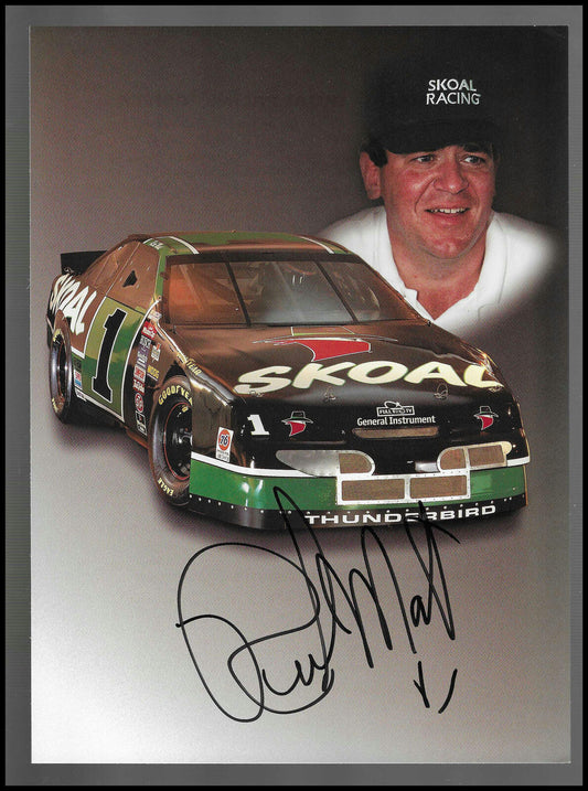 1994 Autographed Rick Mast and Skoal Racing Bio Card Rick Mast