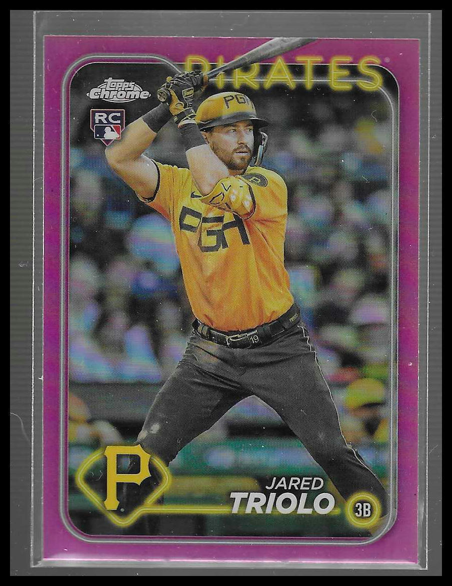 2024 Topps Chrome #281 Jared Triolo Pink Refractor Rookie Card