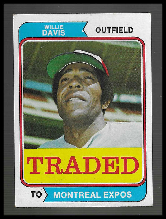 1974 Topps #165T Willie Davis Traded