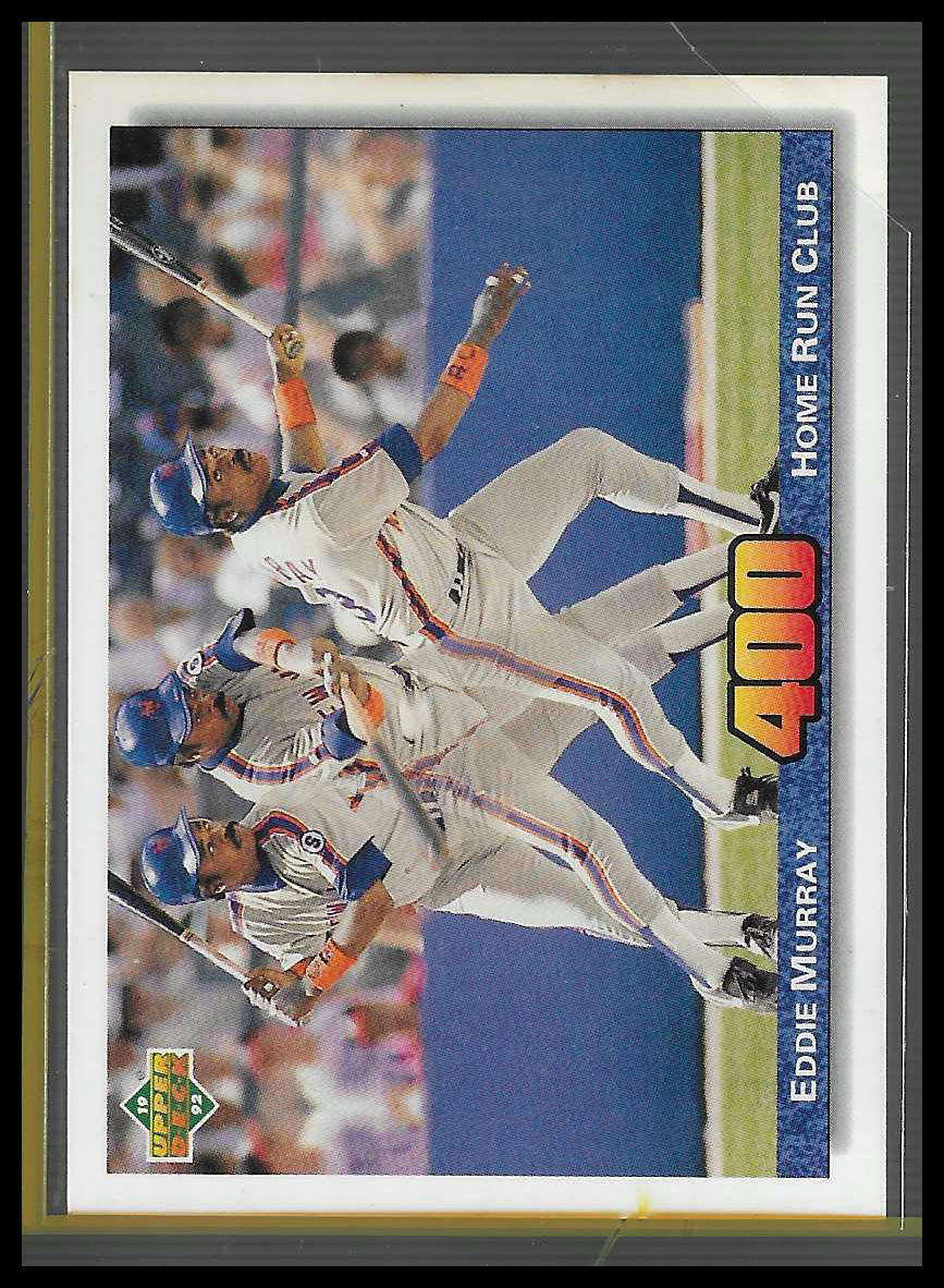 1992 Upper Deck #728 Eddie Murray Factory Set Gold Hologram