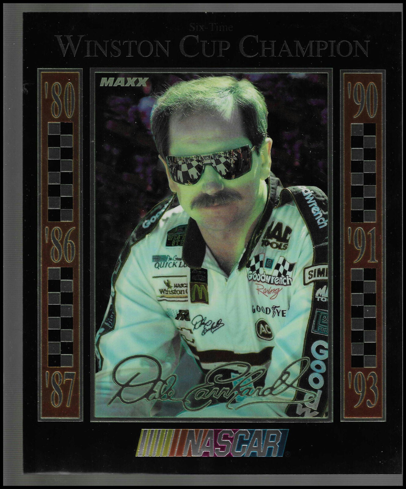 1993 Six Time Winston Cup Champion 8x10 High Gloss Dale Earnhardt