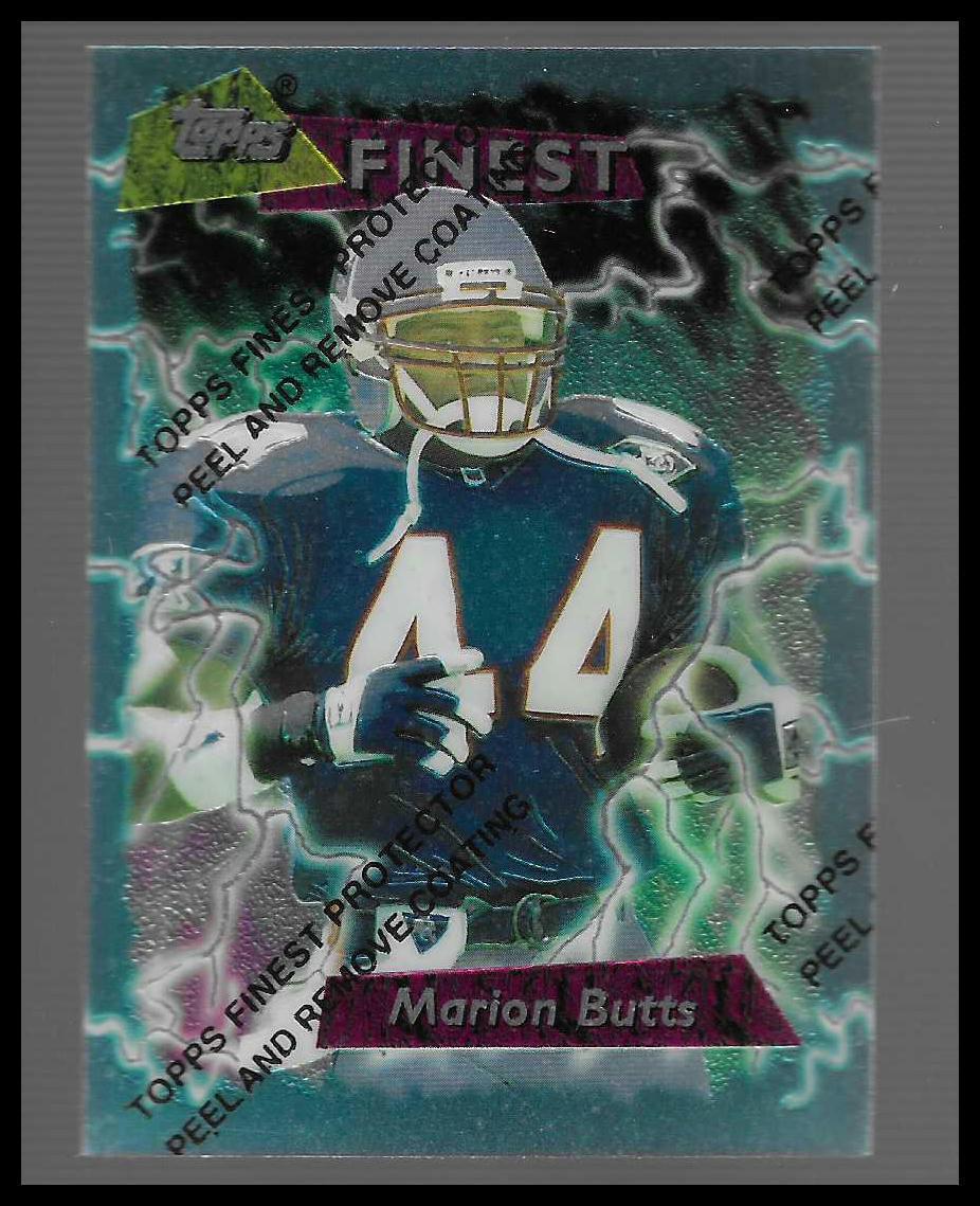 1995 Topps Finest #15 Marion Butts Refractor