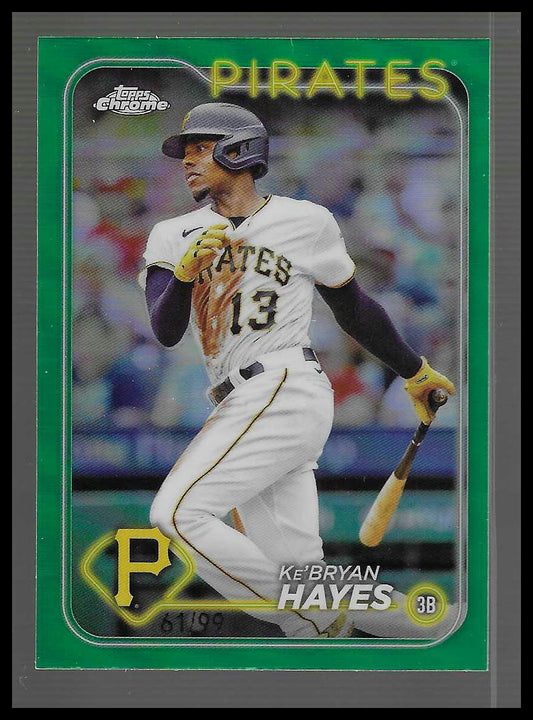 2024 Topps Chrome #285 Ke'Bryan Hayes Green Refractor