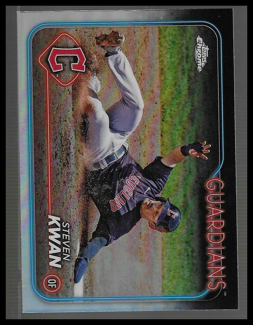 2024 Topps Chrome #312 Steven Kwan Refractor